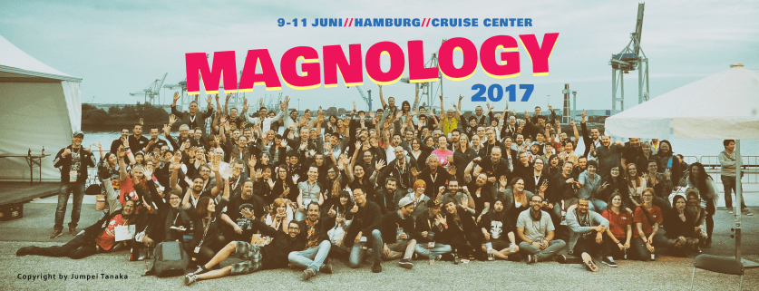 The team, organisers and exhibitors of the event Magnology all in one photograph.